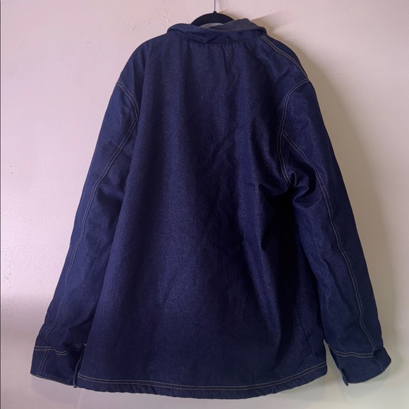 Men's XXL Blue RVCA Denim Jacket Chore Coat - Picture 6 of 6